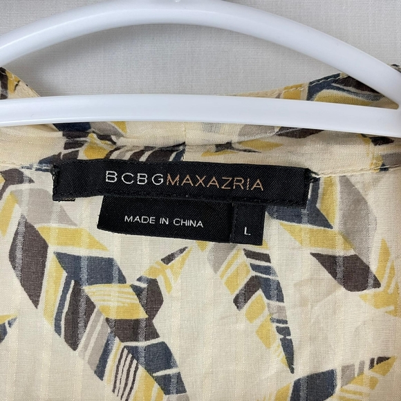 BCBGMAXAZRIA Printed Silk Blouse - Picture 7 of 7